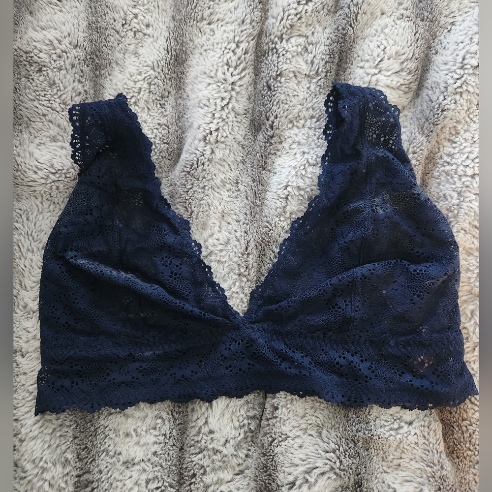 Victoria's Secret Dark Blue Women Wireless Bra